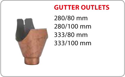 Gutter outlets Vestis