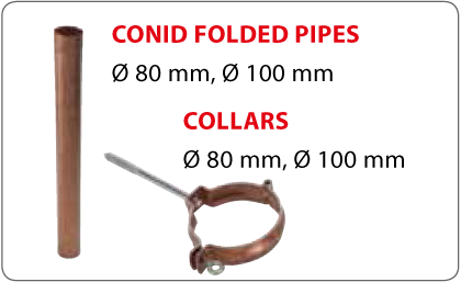 Conid folded pipes Vestis